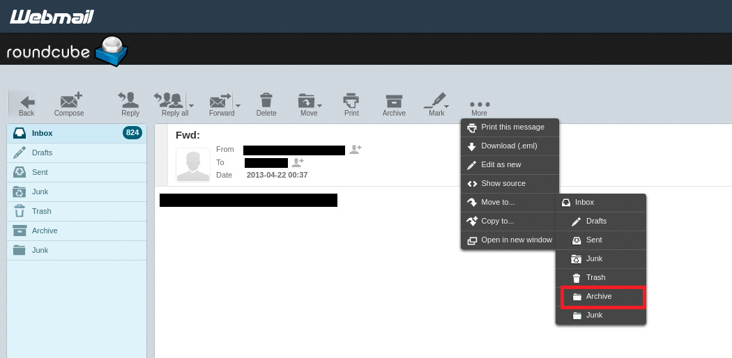 Automated Email Archiving in Roundcube 8 Mail archiving