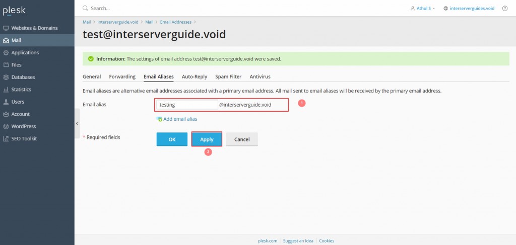 Email Management in Plesk 7 1697314074 496 Email Management in Plesk Interserver Tips