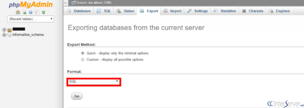 How to backup a MySQL database using PhpMyAdmin 5 Backup MySQL