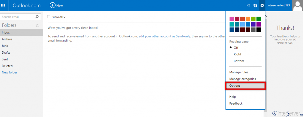 Set up Mail Fetching at Hotmail 1 Mail Fetching at Hotmail